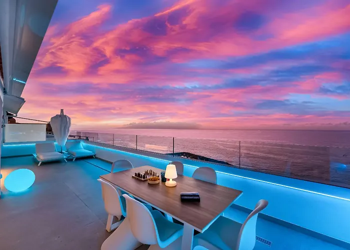 Blue Haven - Ocean View Penthouse With Private Jacuzzi And Community Pool Acantilado de los Gigantes