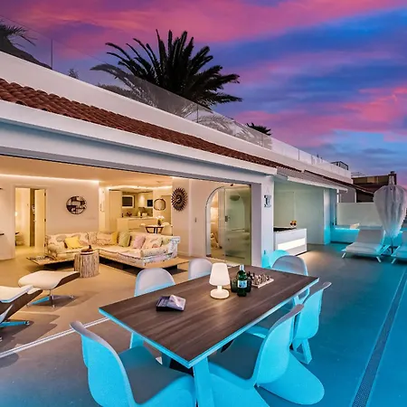 Blue Haven - Ocean View Penthouse With Jacuzzi And Pool Apartament Acantilado de los Gigantes